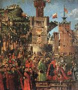 CARPACCIO, Vittore Departure of the Pilgrims (detail) sdf china oil painting reproduction